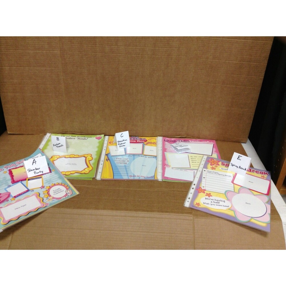 Rose Art Girls All About Me Scrapbook Pages Slumber Party School Best Friends